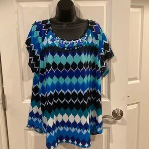 2X New Directions Woman cold shoulder blouse - NWT